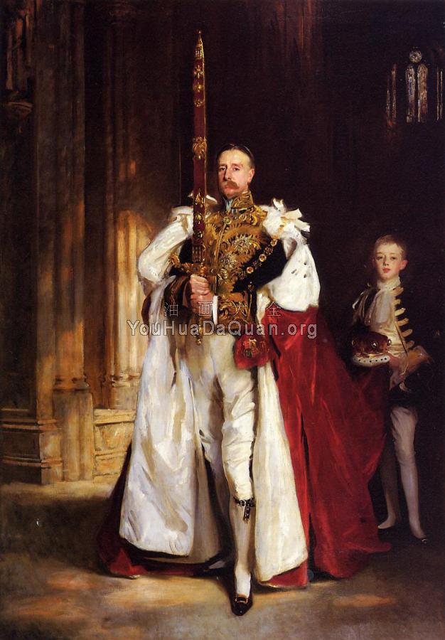 Charles Stewart, Sixth Marquess of Londonderry, Carrying the Great Sword of State at the Coronat - 约翰·辛格·萨金特